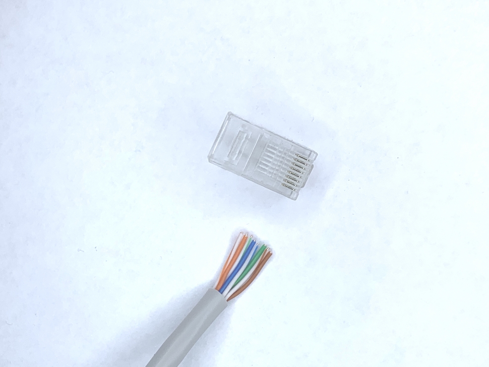 Как расключить розетку RJ-45?